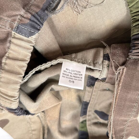 LF Furst of a Kind Jacket Women Medium Camouflage Bleach Stain Hood Grunge Alt - Picture 7 of 10